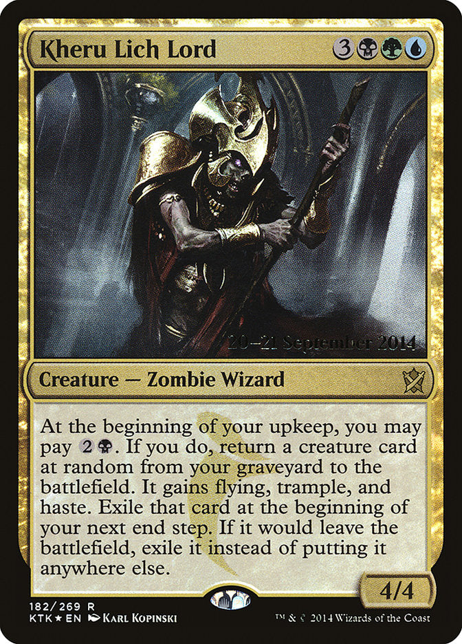 Kheru Lich Lord [Khans of Tarkir Prerelease Promos] | Gear Gaming Fayetteville