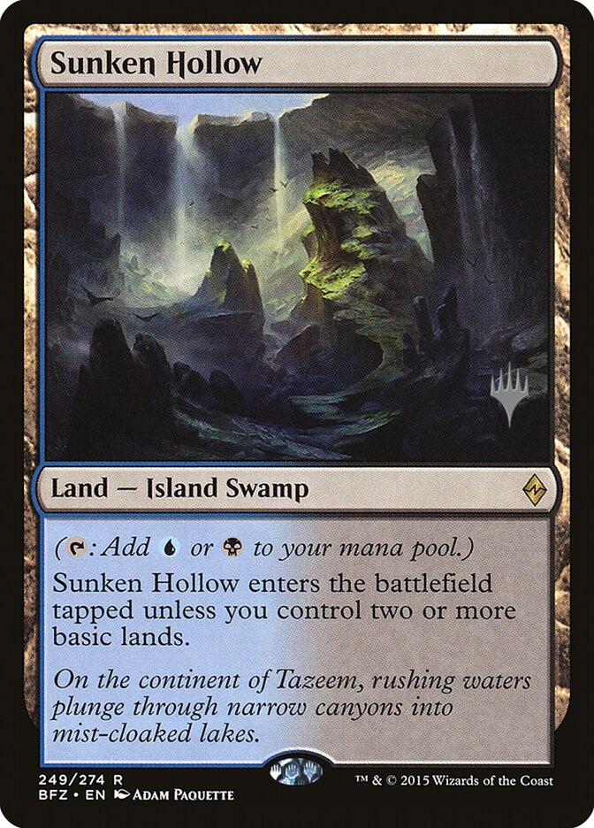 Sunken Hollow [Battle for Zendikar Promos] | Gear Gaming Fayetteville