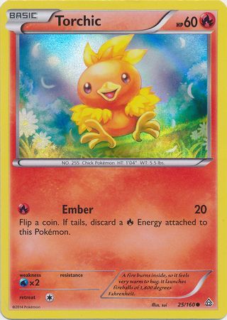 Torchic (25/160) (Sheen Holo) [XY: Primal Clash] | Gear Gaming Fayetteville