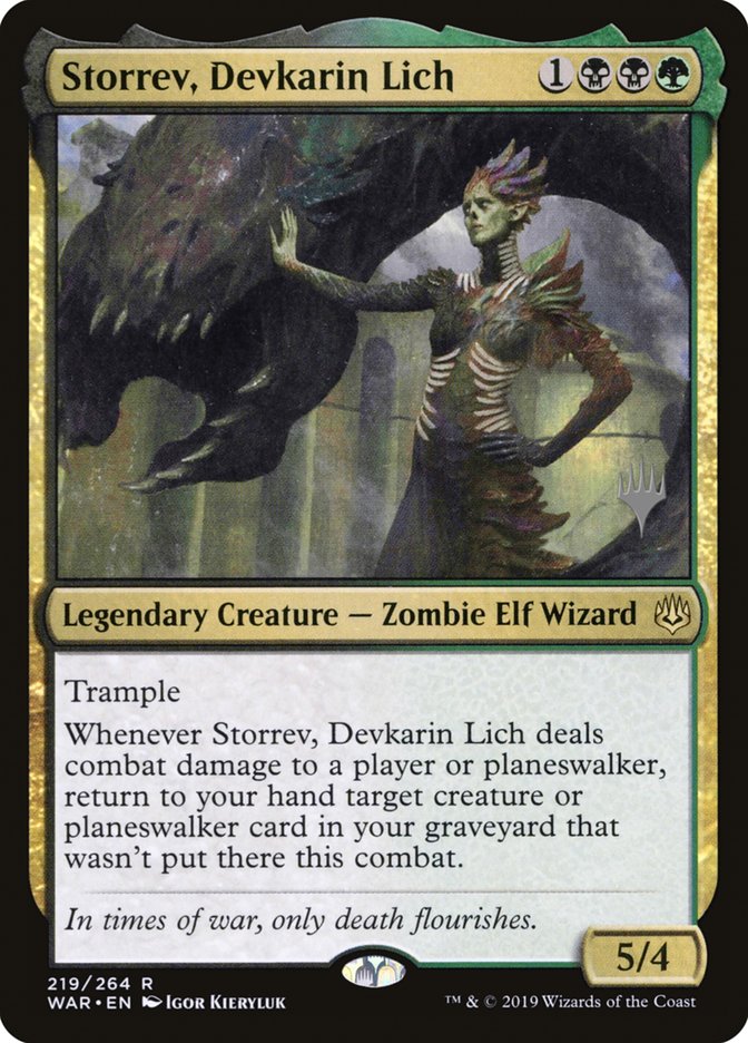 Storrev, Devkarin Lich (Promo Pack) [War of the Spark Promos] | Gear Gaming Fayetteville