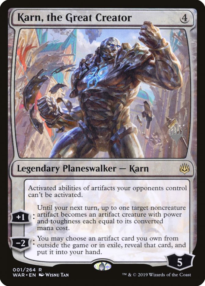 Karn, the Great Creator (Promo Pack) [War of the Spark Promos] | Gear Gaming Fayetteville