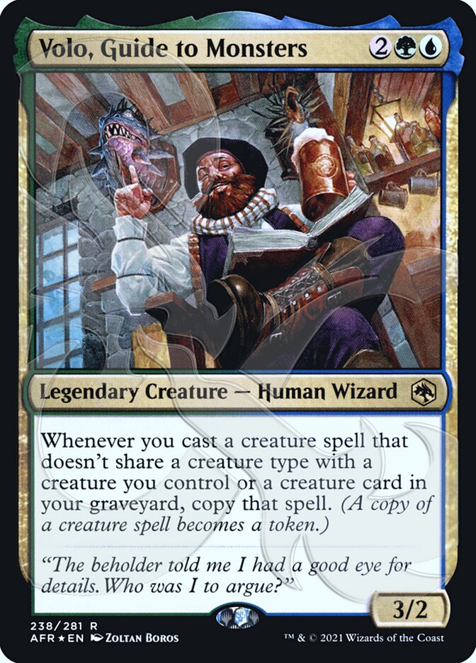 Volo, Guide to Monsters (Ampersand Promo) [Dungeons & Dragons: Adventures in the Forgotten Realms Promos] | Gear Gaming Fayetteville