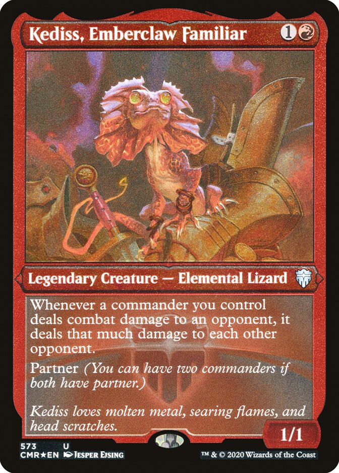 Kediss, Emberclaw Familiar (Etched) [Commander Legends] | Gear Gaming Fayetteville