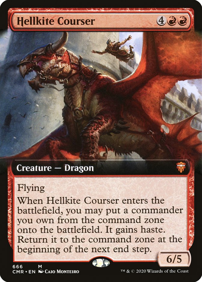 Hellkite Courser (Extended Art) [Commander Legends] | Gear Gaming Fayetteville