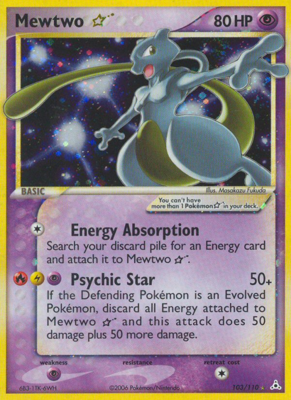 Mewtwo Star (103/110) [EX: Holon Phantoms] | Gear Gaming Fayetteville