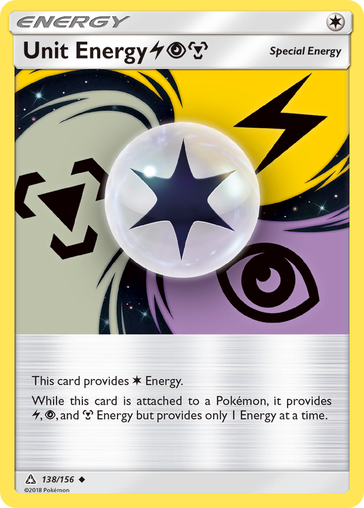 Unit Energy (138/156) (Lightning, Psychic, Metal) [Sun & Moon: Ultra Prism] | Gear Gaming Fayetteville