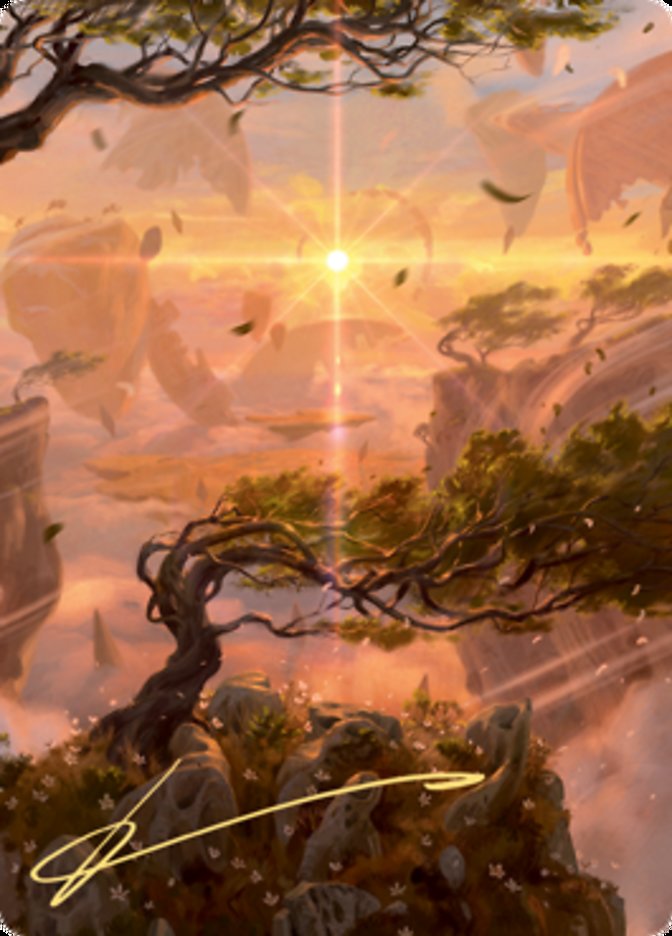 Windswept Heath Art Card (Gold-Stamped Signature) [Zendikar Rising Art Series] | Gear Gaming Fayetteville