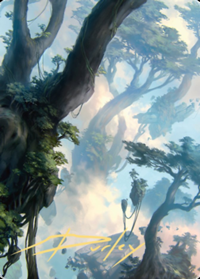 Forest 1 Art Card (Gold-Stamped Signature) [Zendikar Rising Art Series] | Gear Gaming Fayetteville