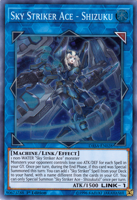 Sky Striker Ace - Shizuku [DASA-EN028] Super Rare | Gear Gaming Fayetteville