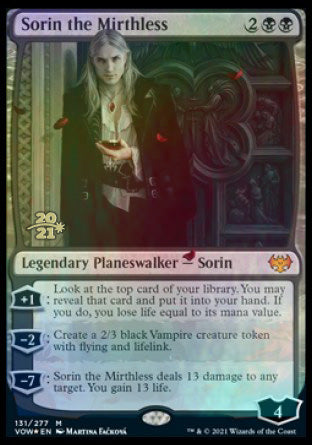 Sorin the Mirthless [Innistrad: Crimson Vow Prerelease Promos] | Gear Gaming Fayetteville