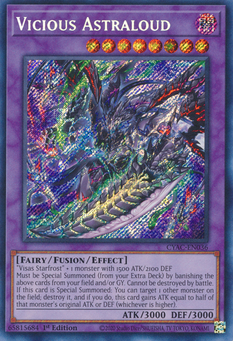 Vicious Astraloud [CYAC-EN036] Secret Rare | Gear Gaming Fayetteville
