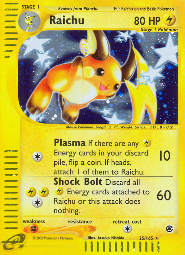 Raichu (25/165) [Expedition: Base Set] | Gear Gaming Fayetteville