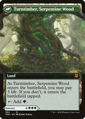 Turntimber Symbiosis // Turntimber, Serpentine Wood (Extended Art) [Zendikar Rising] | Gear Gaming Fayetteville