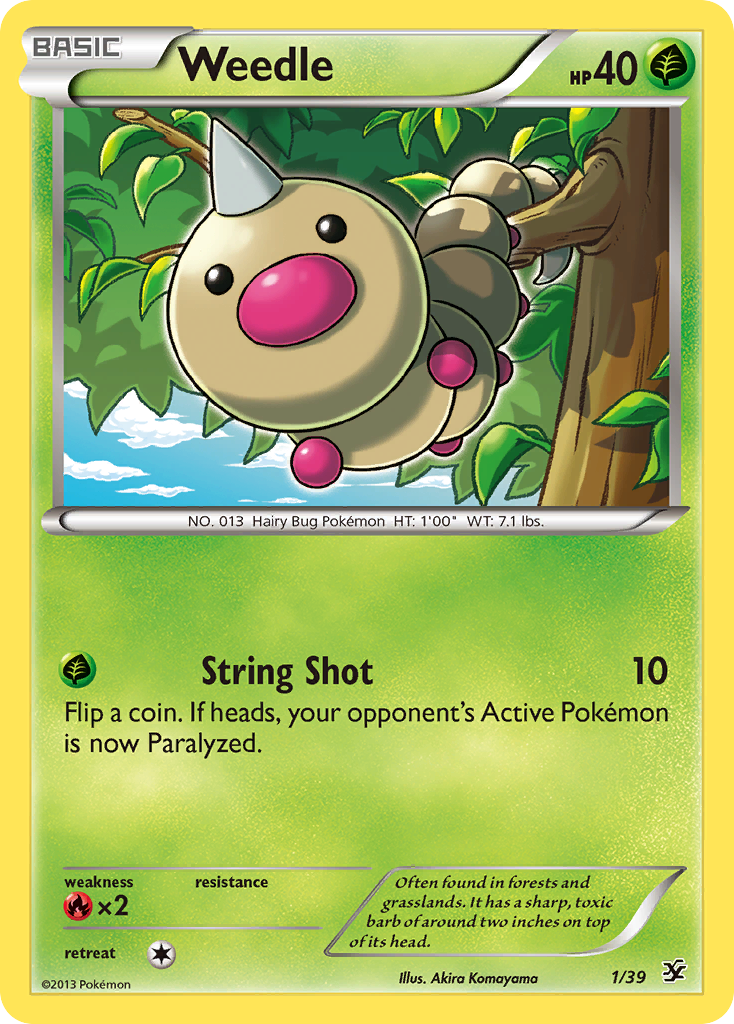 Weedle (1/39) [XY: Kalos Starter Set] | Gear Gaming Fayetteville