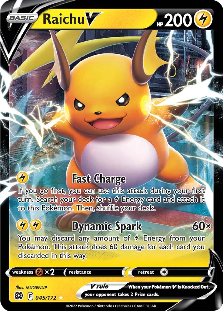 Raichu V (045/172) [Sword & Shield: Brilliant Stars] | Gear Gaming Fayetteville