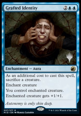 Grafted Identity (Promo Pack) [Innistrad: Midnight Hunt Promos] | Gear Gaming Fayetteville