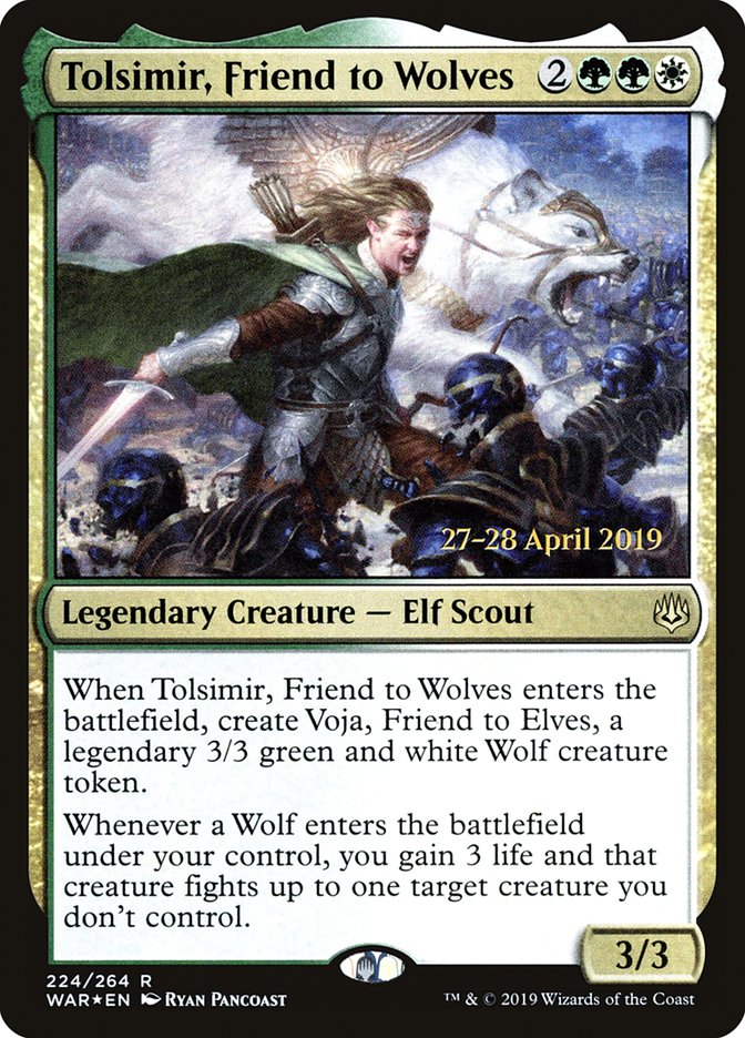 Tolsimir, Friend to Wolves [War of the Spark Prerelease Promos] | Gear Gaming Fayetteville