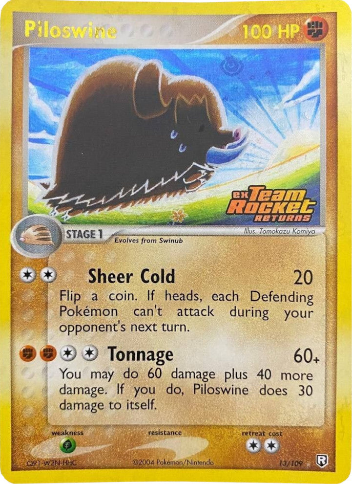 Piloswine (13/109) (Stamped) [EX: Team Rocket Returns] | Gear Gaming Fayetteville