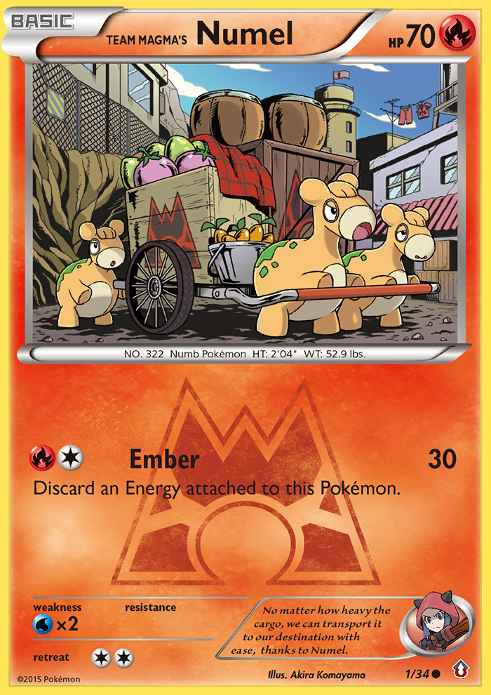 Team Magma's Numel (1/34) [XY: Double Crisis] | Gear Gaming Fayetteville