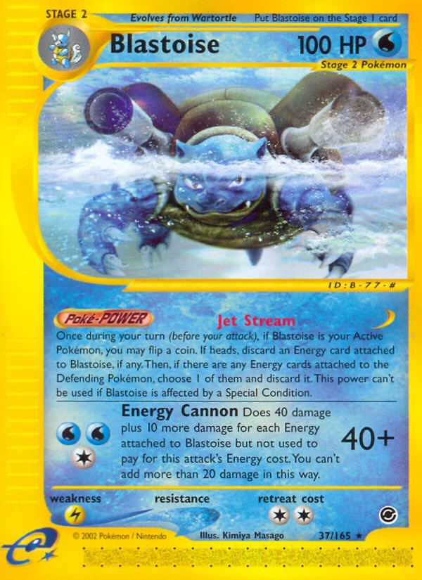 Blastoise (37/165) [Expedition: Base Set] | Gear Gaming Fayetteville