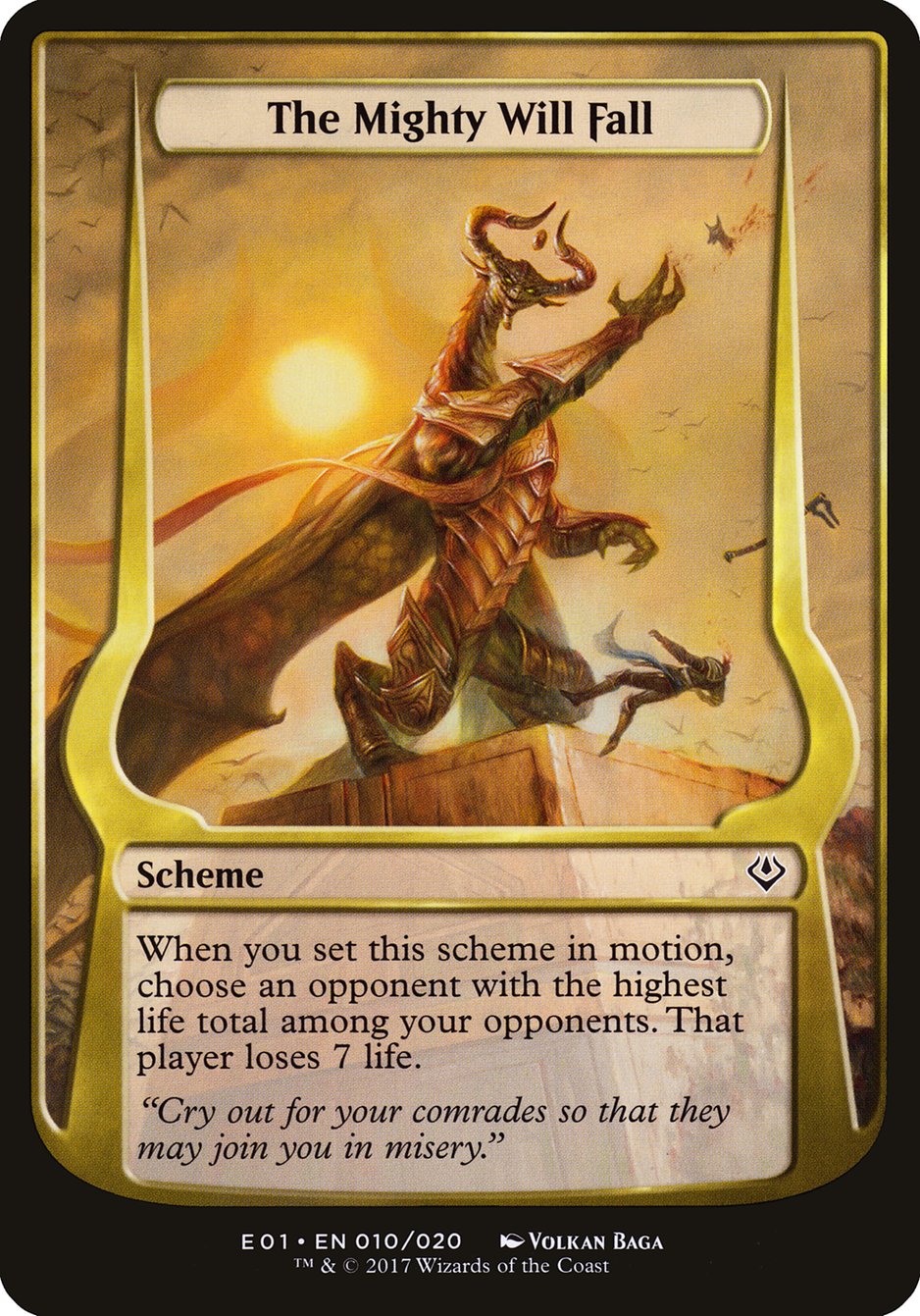 The Mighty Will Fall (Schemes) [Archenemy: Nicol Bolas Schemes] | Gear Gaming Fayetteville