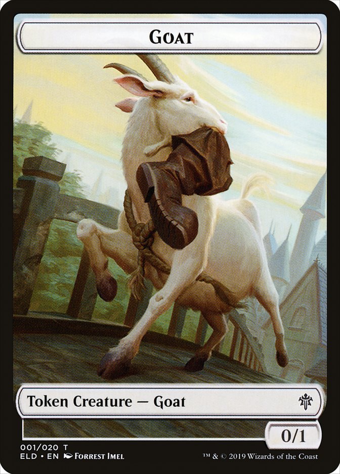 Goat Token [Throne of Eldraine Tokens] | Gear Gaming Fayetteville