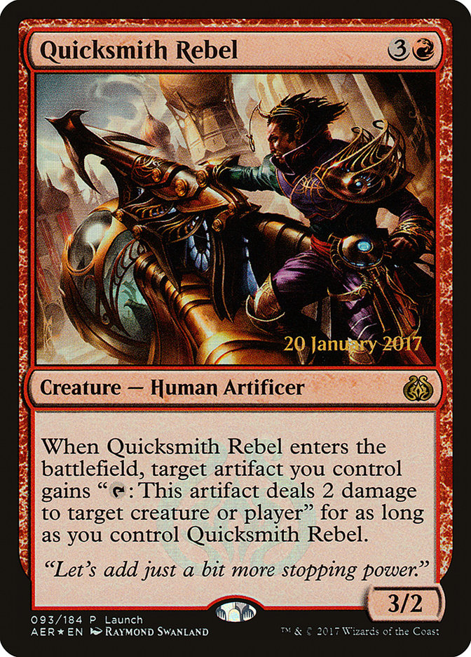 Quicksmith Rebel (Launch) [Aether Revolt Promos] | Gear Gaming Fayetteville