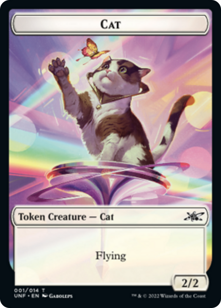 Cat // Storm Crow Double-Sided Token [Unfinity Tokens] | Gear Gaming Fayetteville