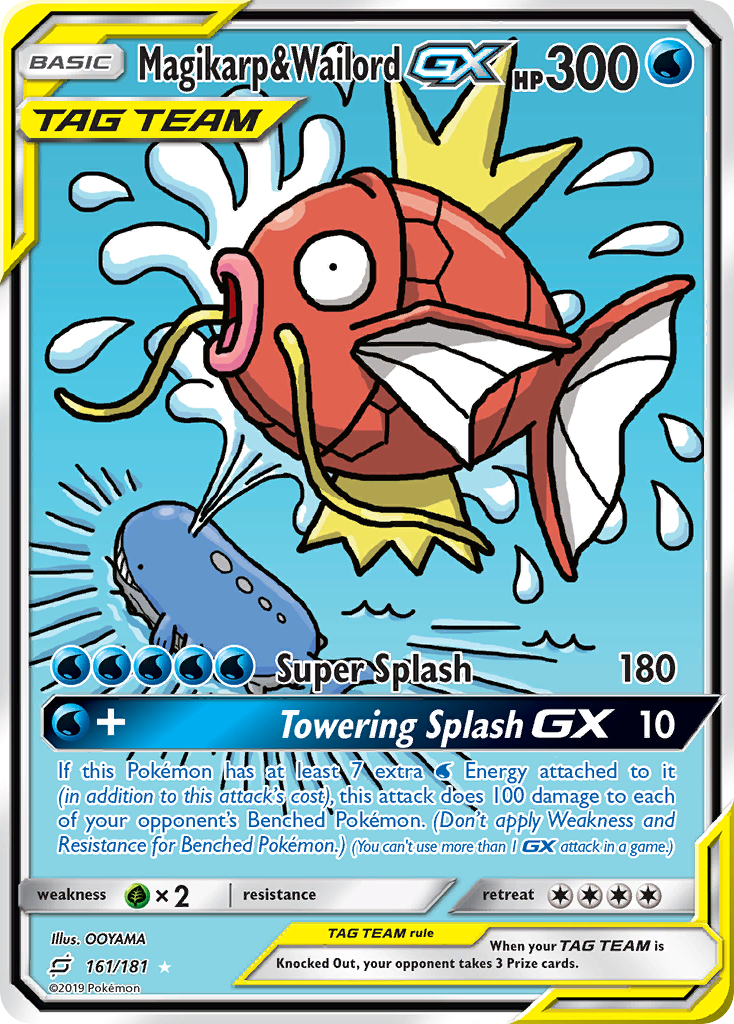 Magikarp & Wailord GX (161/181) [Sun & Moon: Team Up] | Gear Gaming Fayetteville