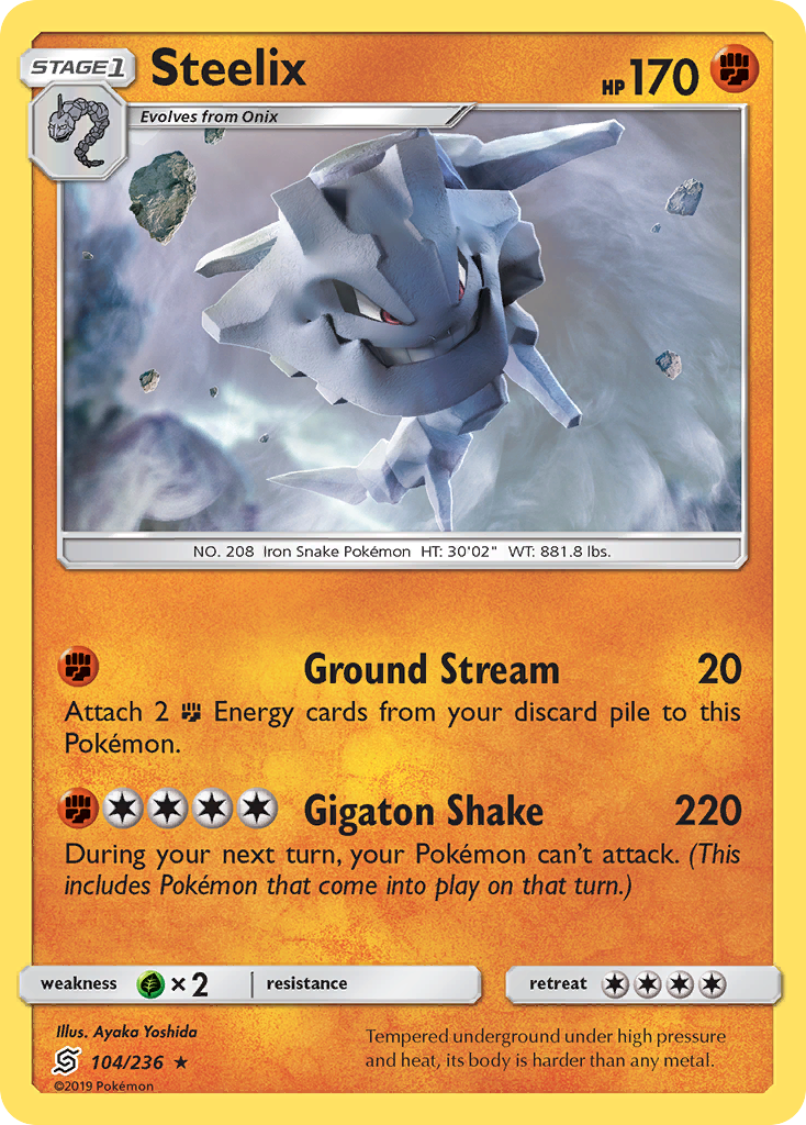 Steelix (104/236) [Sun & Moon: Unified Minds] | Gear Gaming Fayetteville