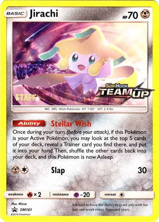 Jirachi (SM161) (Staff) [Sun & Moon: Black Star Promos] | Gear Gaming Fayetteville