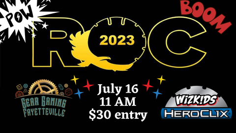 Heroclix ROC States 2023 ticket - Sun, 16 Jul 2023