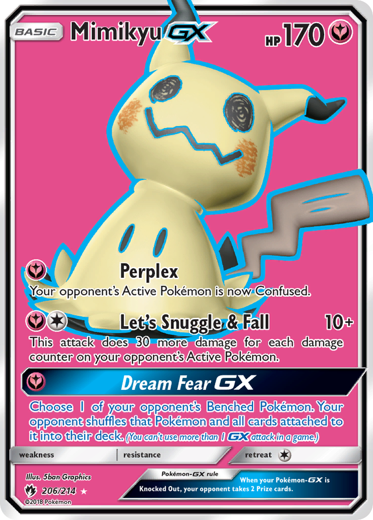 Mimikyu GX (206/214) [Sun & Moon: Lost Thunder] | Gear Gaming Fayetteville