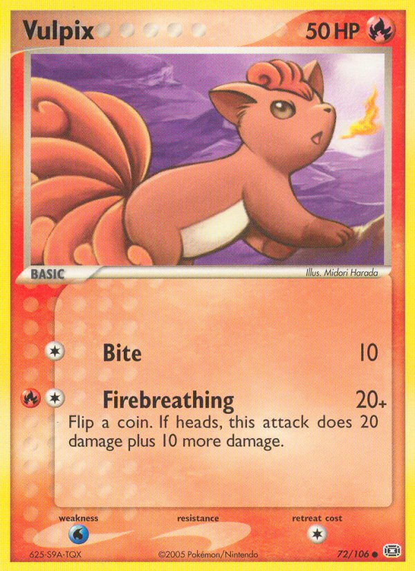 Vulpix (72/106) [EX: Emerald] | Gear Gaming Fayetteville