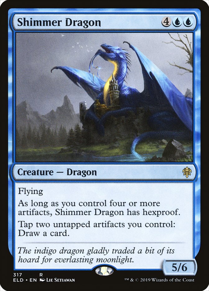 Shimmer Dragon [Throne of Eldraine] | Gear Gaming Fayetteville