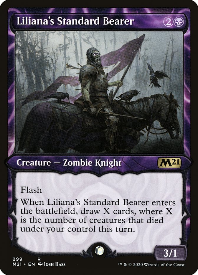 Liliana's Standard Bearer (Showcase) [Core Set 2021] | Gear Gaming Fayetteville