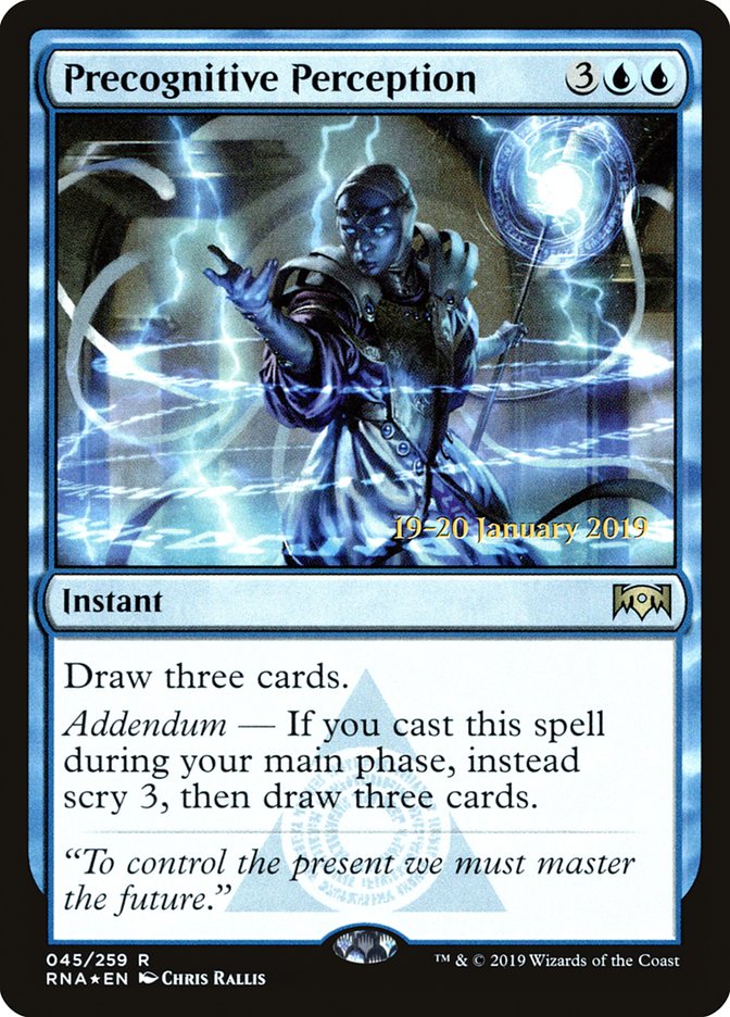 Precognitive Perception [Ravnica Allegiance Prerelease Promos] | Gear Gaming Fayetteville