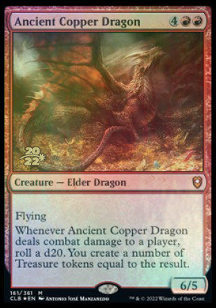 Ancient Copper Dragon [Commander Legends: Battle for Baldur's Gate Prerelease Promos] | Gear Gaming Fayetteville