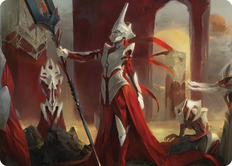 Porcelain Zealot Art Card [Phyrexia: All Will Be One Art Series] | Gear Gaming Fayetteville