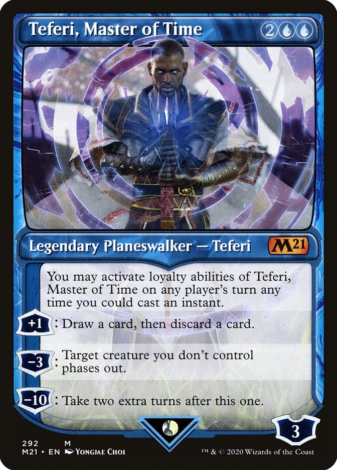 Teferi, Master of Time (Showcase) (292) [Core Set 2021] | Gear Gaming Fayetteville