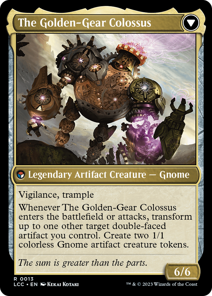 Tetzin, Gnome Champion // The Golden-Gear Colossus [The Lost Caverns of Ixalan Commander] | Gear Gaming Fayetteville