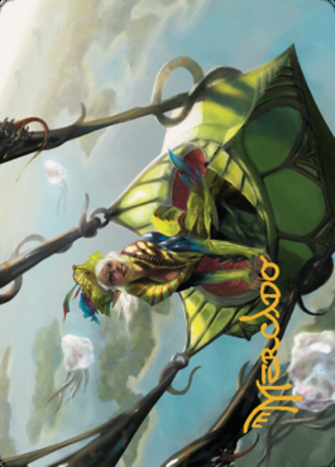 Nael, Avizoa Aeronaut Art Card (Gold-Stamped Signature) [Dominaria United Art Series] | Gear Gaming Fayetteville