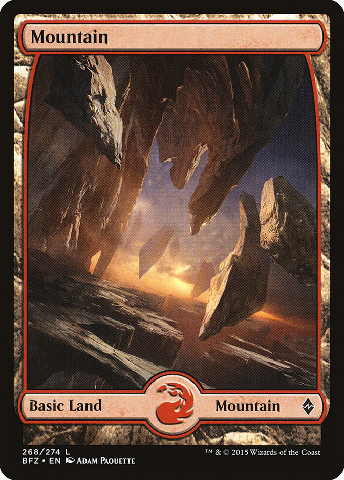 Mountain (268) (Full Art) [Battle for Zendikar] | Gear Gaming Fayetteville