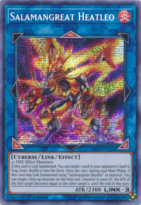 Salamangreat Heatleo [MP19-EN186] Prismatic Secret Rare | Gear Gaming Fayetteville