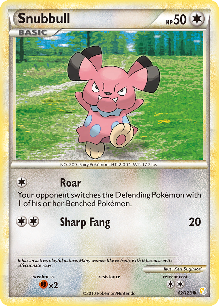 Snubbull (82/123) [HeartGold & SoulSilver: Base Set] | Gear Gaming Fayetteville