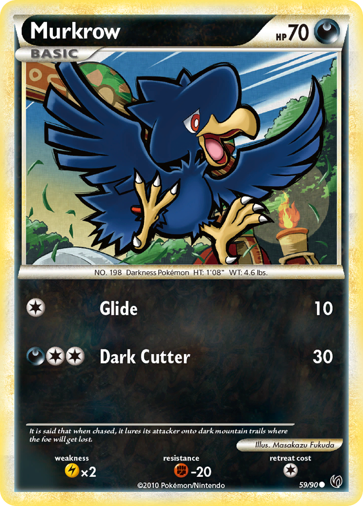 Murkrow (59/90) [HeartGold & SoulSilver: Undaunted] | Gear Gaming Fayetteville