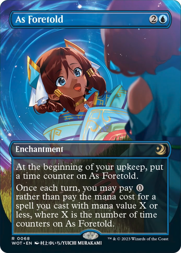 As Foretold (Anime Borderless) (Confetti Foil) [Wilds of Eldraine: Enchanting Tales] | Gear Gaming Fayetteville