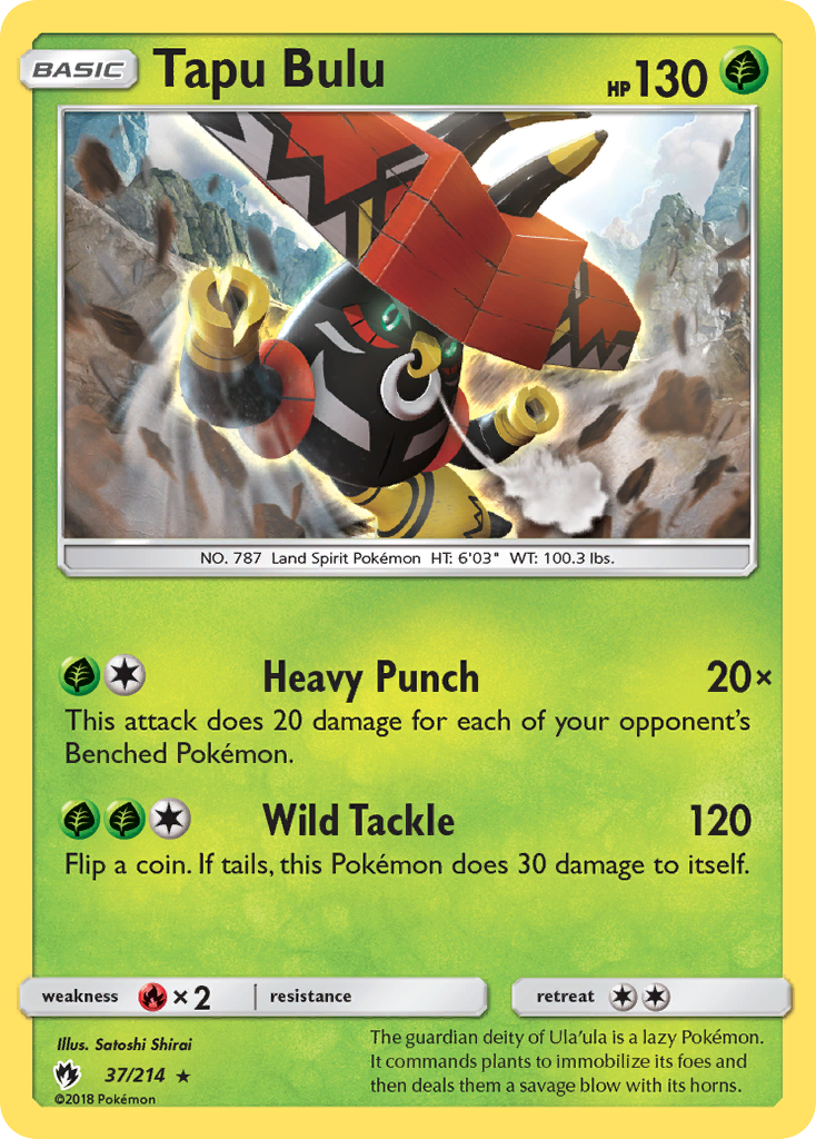 Tapu Bulu (37/214) [Sun & Moon: Lost Thunder] | Gear Gaming Fayetteville