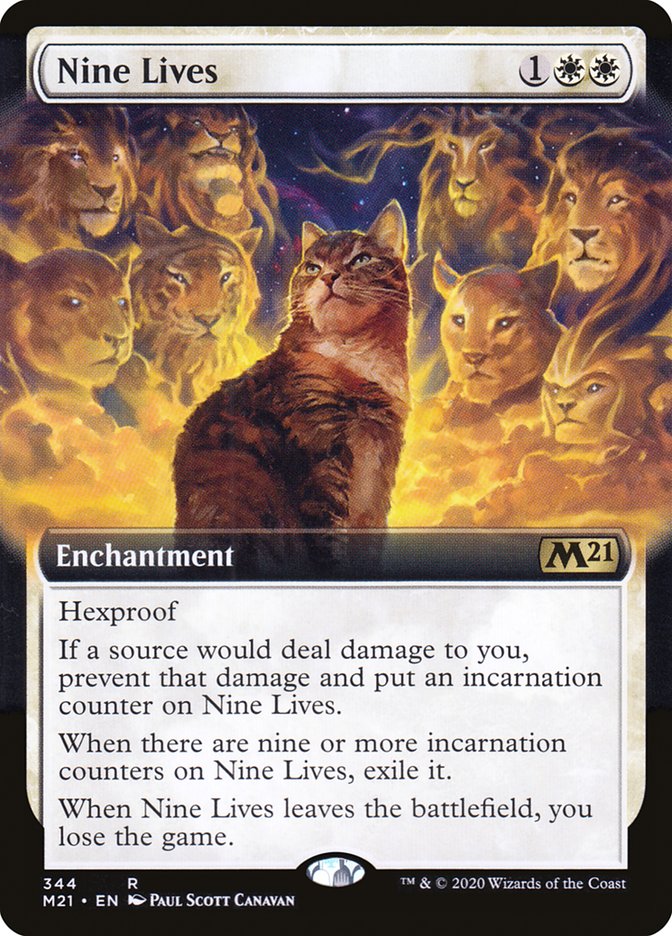 Nine Lives (Extended Art) [Core Set 2021] | Gear Gaming Fayetteville