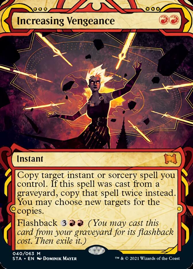 Increasing Vengeance (Foil Etched) [Strixhaven: School of Mages Mystical Archive] | Gear Gaming Fayetteville